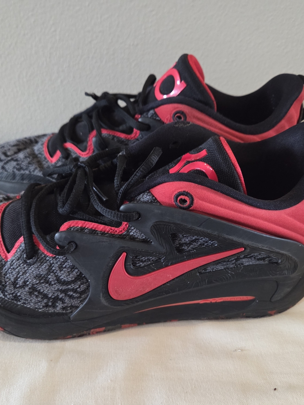 Nike Kids' Black and Red Athletic Shoes
